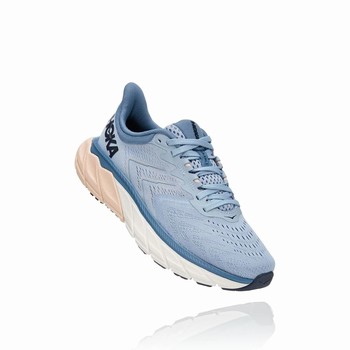 Hoka One One ARAHI 5 Women's Vegan Shoes Grey / Blue | US-41203