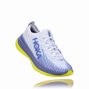 Hoka One One CARBON X-SPE Men's Road Running Shoes White / Purple | US-77568