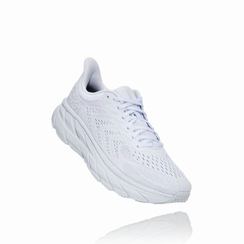 Hoka One One CLIFTON 7 Men's Road Running Shoes White | US-78464