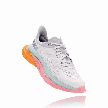 Hoka One One CLIFTON EDGE Women's Track Running Shoes White / Pink / Coral | US-16100