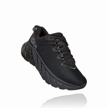 Hoka One One GAVIOTA 3 Men's Road Running Shoes Black | US-13971