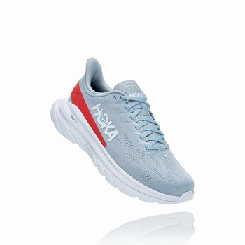 Hoka One One MACH 4 Men's Road Running Shoes Blue / Red | US-18165