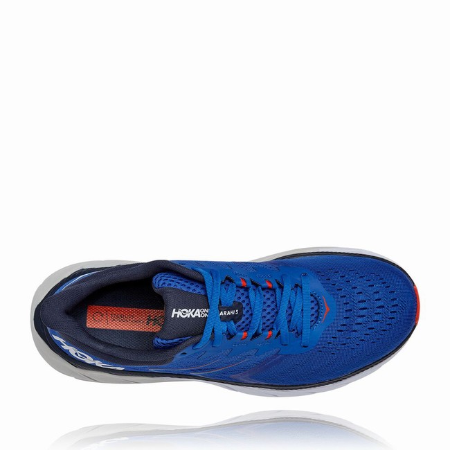 Hoka One One ARAHI 5 Men's Road Running Shoes Blue | US-71097
