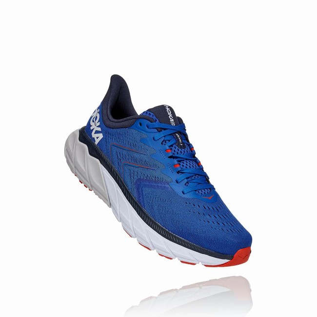 Hoka One One ARAHI 5 Men\'s Road Running Shoes Blue | US-71097