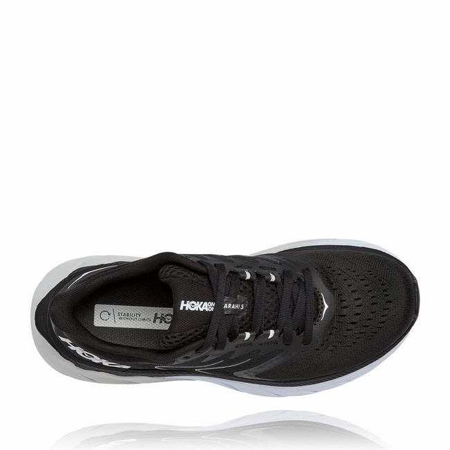Hoka One One ARAHI 5 Women's Road Running Shoes Black | US-47751