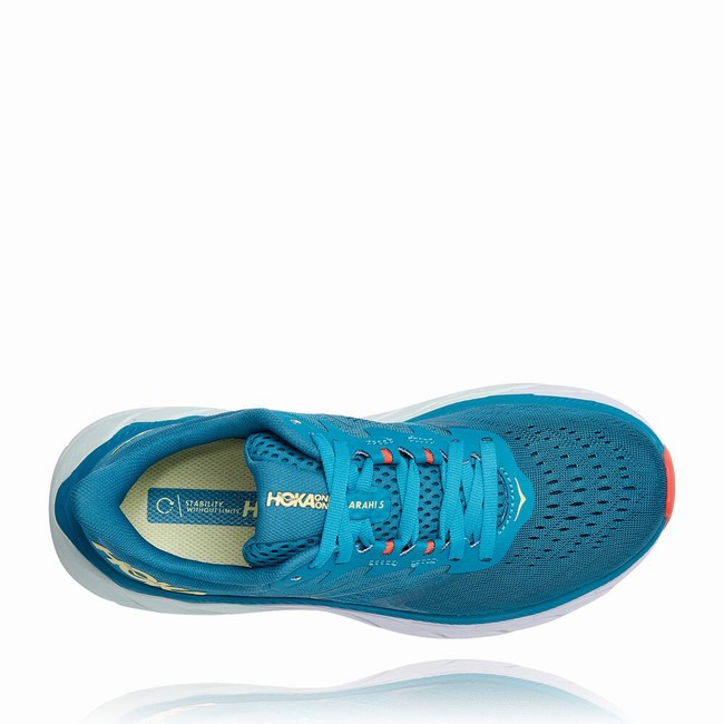 Hoka One One ARAHI 5 Women's Road Running Shoes Blue | US-61652