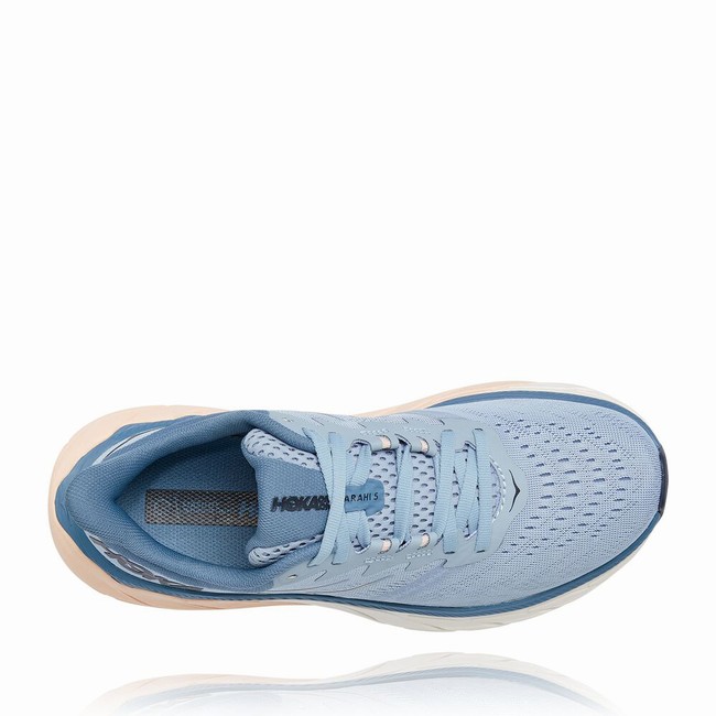 Hoka One One ARAHI 5 Women's Road Running Shoes Blue | US-93150
