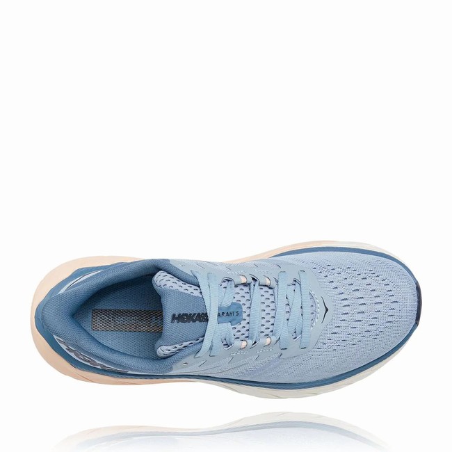 Hoka One One ARAHI 5 Women's Vegan Shoes Grey / Blue | US-41203
