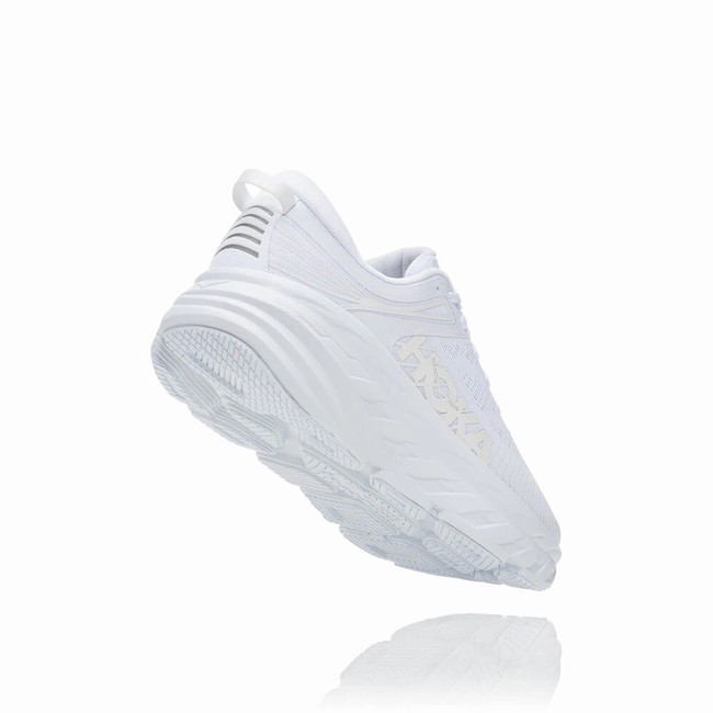 Hoka One One BONDI 7 Men's Road Running Shoes White | US-45491
