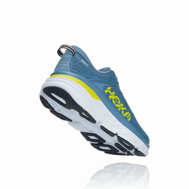 Hoka One One BONDI 7 Men's Road Running Shoes Blue | US-76101