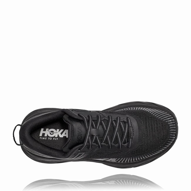 Hoka One One BONDI 7 Women's Vegan Shoes Black | US-35079