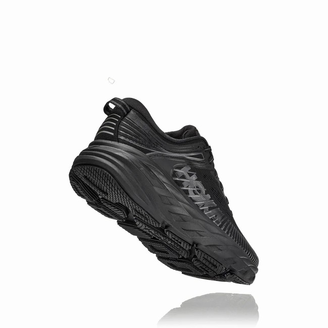 Hoka One One BONDI 7 Women's Wides Shoes Black | US-65656