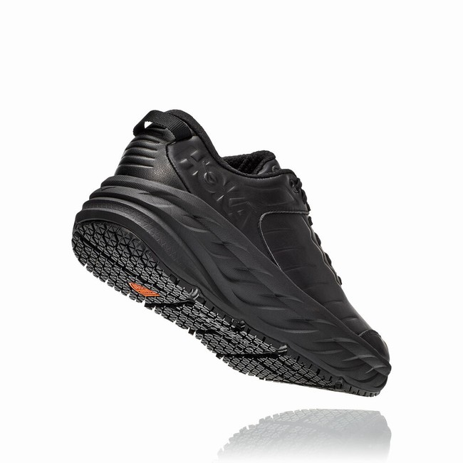 Hoka One One BONDI SR Men's Lifestyle Shoes Black | US-27965