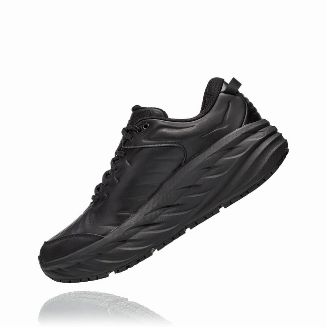 Hoka One One BONDI SR Men's Lifestyle Shoes Black | US-27965