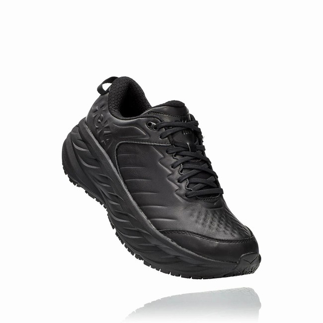 Hoka One One BONDI SR Men\'s Lifestyle Shoes Black | US-27965