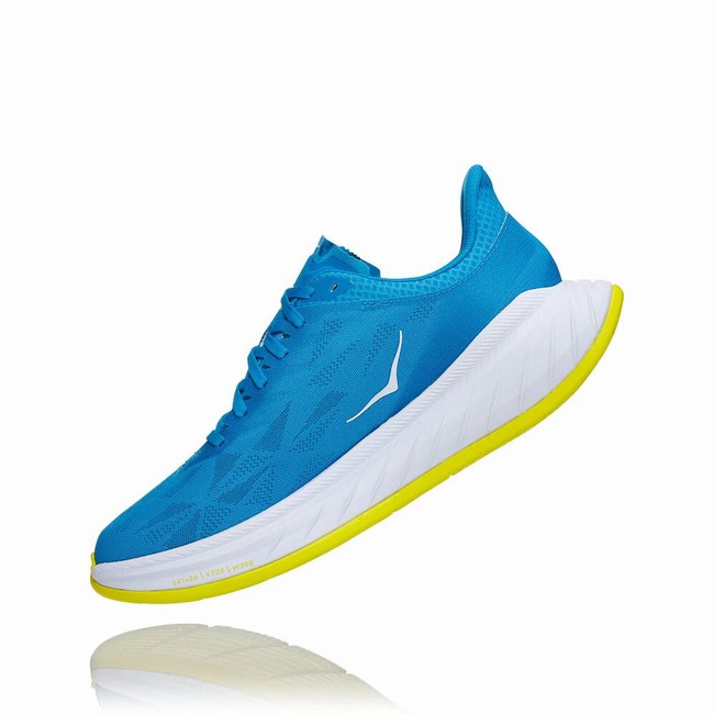 Hoka One One CARBON X 2 Men's Track Running Shoes Blue | US-18385