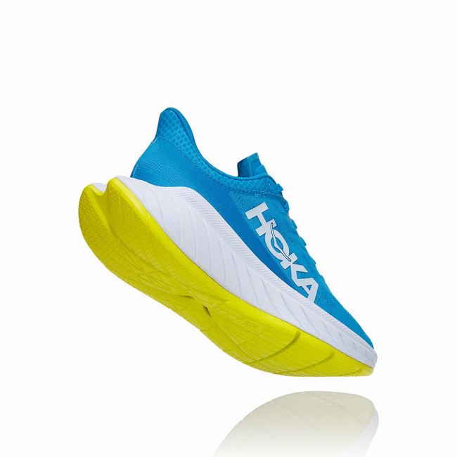 Hoka One One CARBON X 2 Women's Track Running Shoes Blue | US-10173