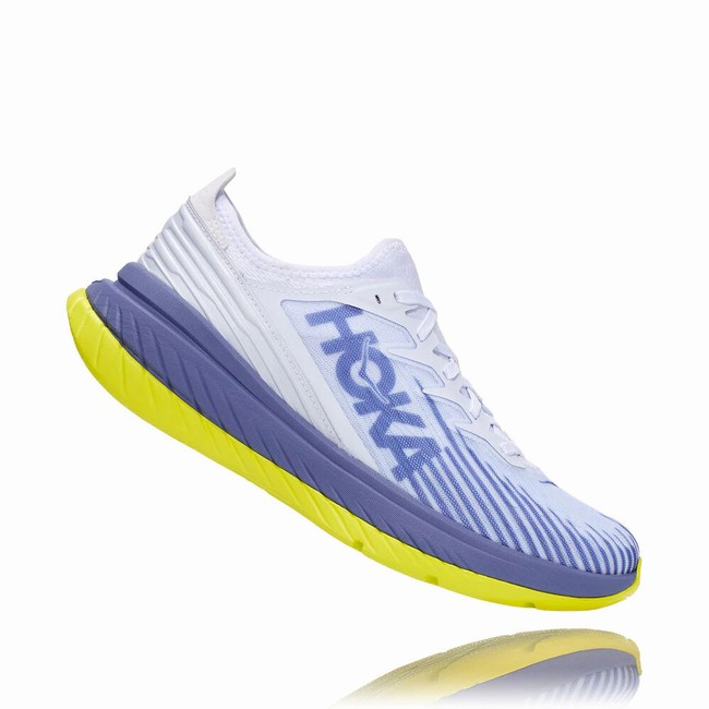 Hoka One One CARBON X-SPE Men's Track Running Shoes White / Purple | US-77120