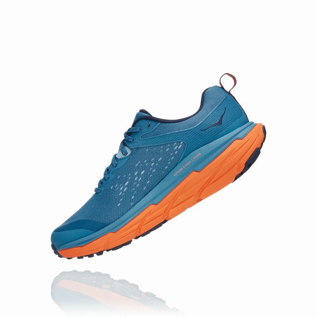 Hoka One One CHALLENGER ATR 6 Men's Trail Running Shoes Blue / Orange | US-79576