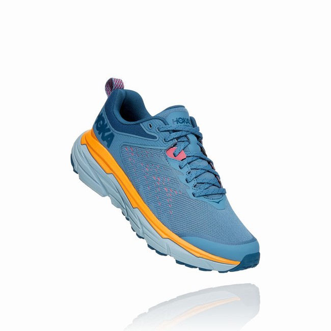 Hoka One One CHALLENGER ATR 6 Women\'s Trail Running Shoes Blue | US-49874