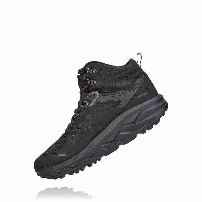 Hoka One One CHALLENGER MID GORE-TEX Men's Lifestyle Shoes Black | US-20700