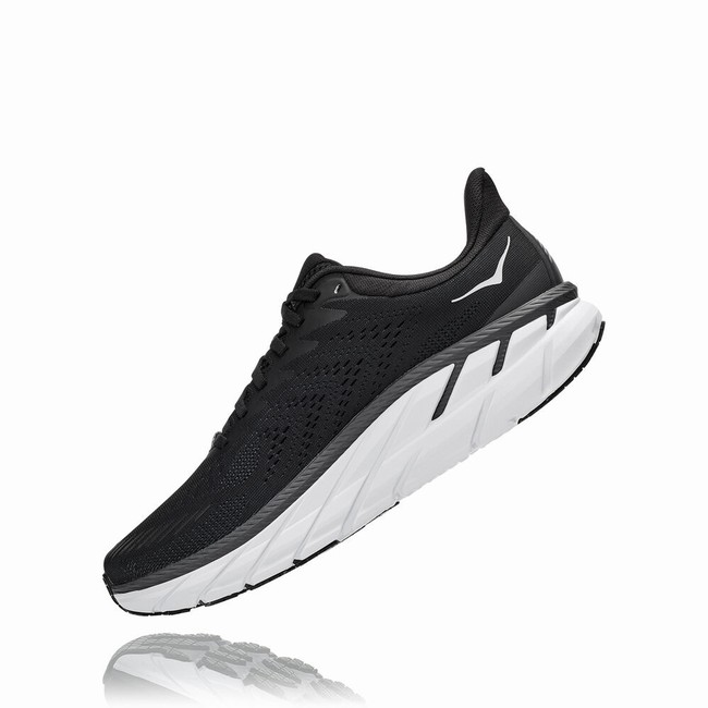 Hoka One One CLIFTON 7 Men's Road Running Shoes Black | US-41382
