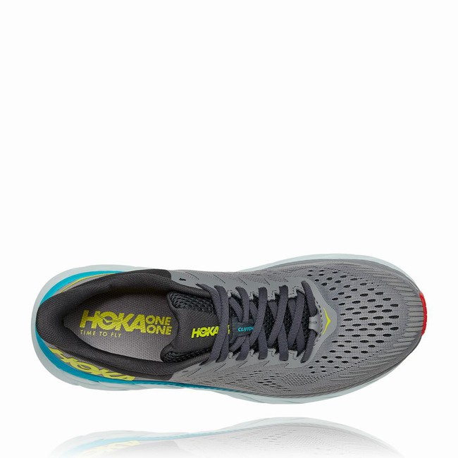 Hoka One One CLIFTON 7 Men's Road Running Shoes Grey | US-51575