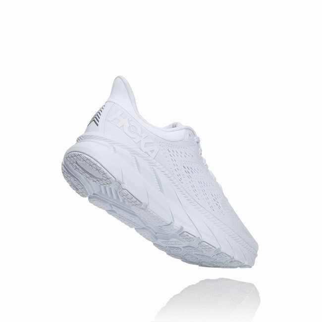 Hoka One One CLIFTON 7 Men's Road Running Shoes White | US-78464