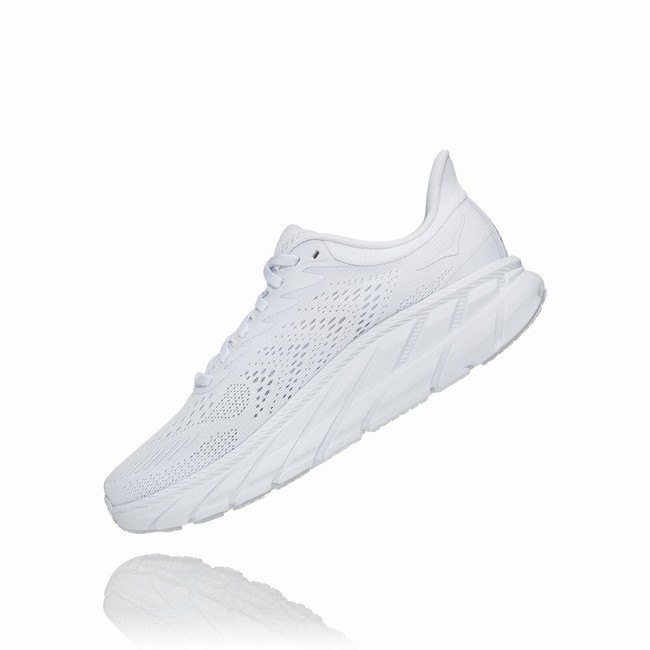 Hoka One One CLIFTON 7 Women's Road Running Shoes White | US-44032