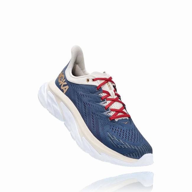 Hoka One One CLIFTON EDGE Men\'s Track Running Shoes Blue | US-99500