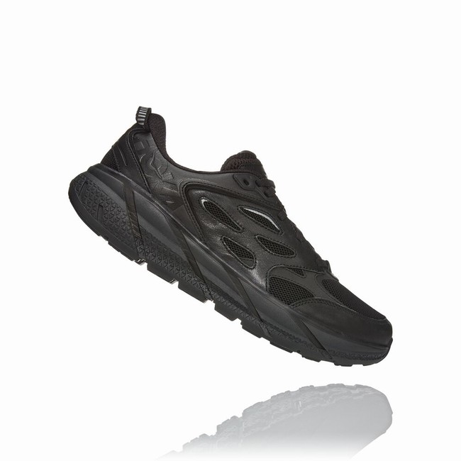 Hoka One One CLIFTON L Men's Lifestyle Shoes Black | US-87236