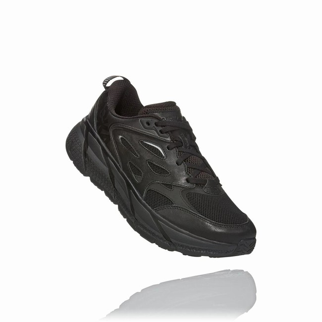 Hoka One One CLIFTON L Men\'s Lifestyle Shoes Black | US-87236