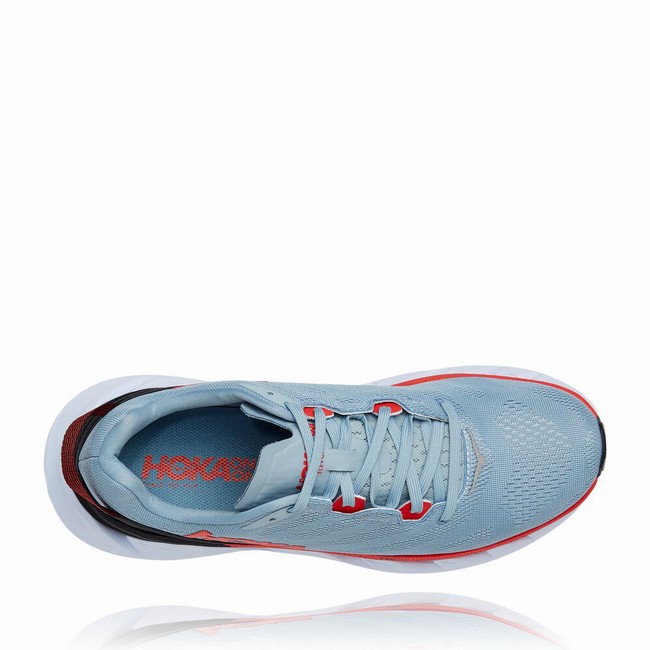 Hoka One One ELEVON 2 Men's Road Running Shoes Grey / Red / Black | US-74981