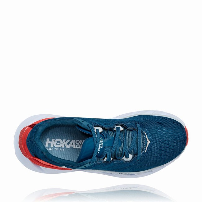 Hoka One One ELEVON 2 Women's Road Running Shoes Navy / Orange | US-39761