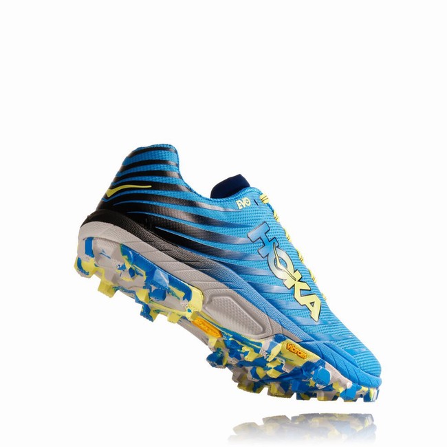 Hoka One One EVO JAWZ Men's Trail Running Shoes Blue | US-11793