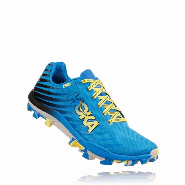 Hoka One One EVO JAWZ Men\'s Trail Running Shoes Blue | US-11793