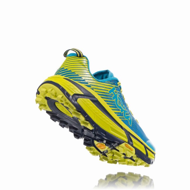 Hoka One One EVO MAFATE 2 Men's Trail Running Shoes Blue / Green | US-42788