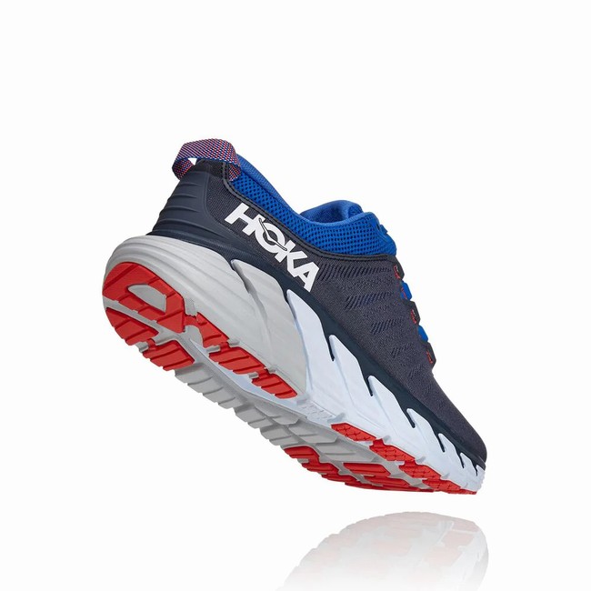 Hoka One One GAVIOTA 3 Men's Road Running Shoes Navy / Blue | US-24521