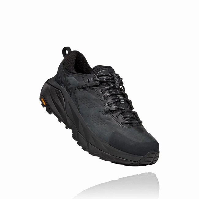 Hoka One One KAHA LOW GORE-TEX Men\'s Hiking Shoes Black | US-97357