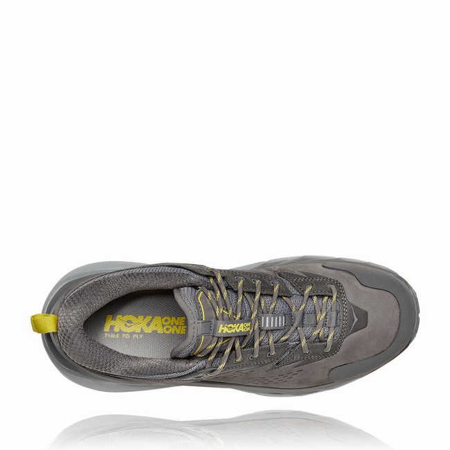 Hoka One One KAHA LOW GORE-TEX Men's Hiking Shoes Grey | US-97854