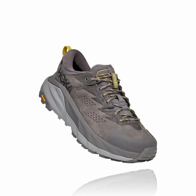 Hoka One One KAHA LOW GORE-TEX Men\'s Hiking Shoes Grey | US-97854