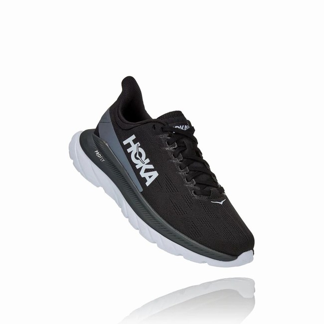 Hoka One One MACH 4 Women\'s Road Running Shoes Black | US-45845