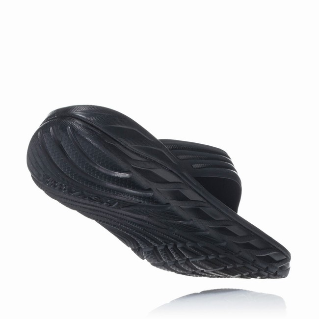 Hoka One One ORA RECOVERY FLIP 2 Men's Sandals Black | US-30431
