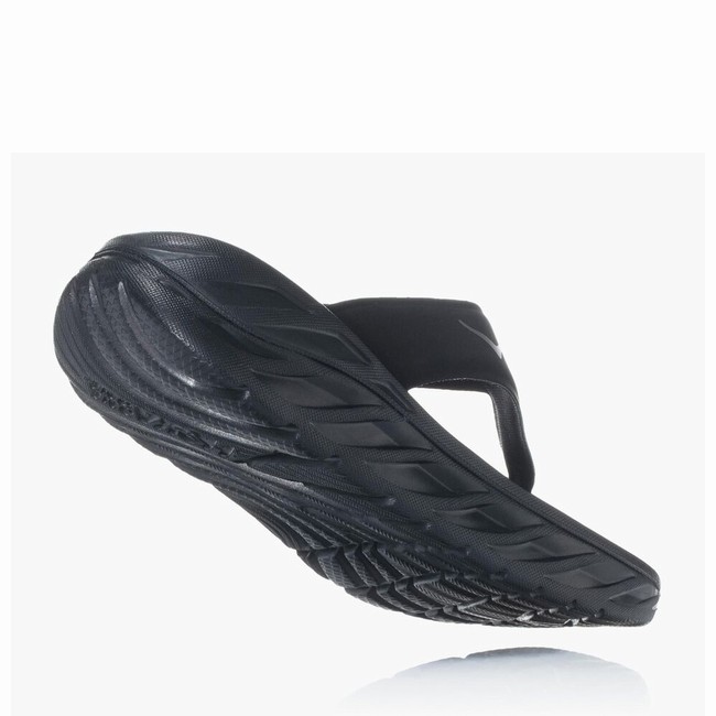 Hoka One One ORA RECOVERY FLIP Women's Sandals Black | US-15537