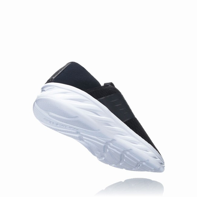 Hoka One One ORA RECOVERY Men's Sandals Black / White | US-65236