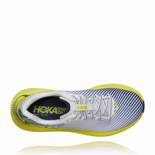 Hoka One One RINCON 2 Women's Road Running Shoes Blue / White / Green | US-40984