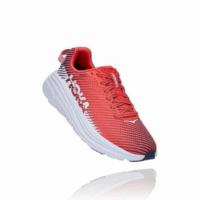 Hoka One One RINCON 2 Women\'s Road Running Shoes Red | US-52654