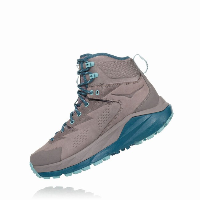 Hoka One One SKY KAHA GORE-TEX Women's Hiking Shoes Grey / Blue | US-77651