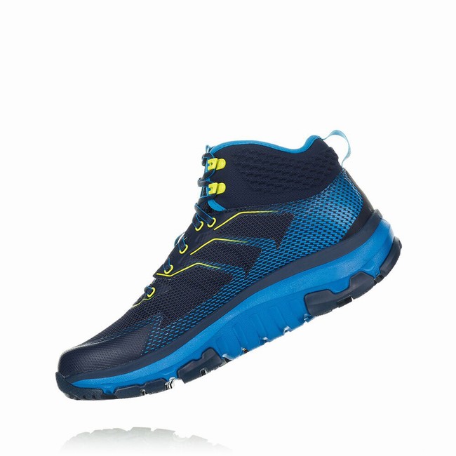 Hoka One One SKY TOA GORE-TEX Men's Hiking Shoes Navy / Blue | US-74791