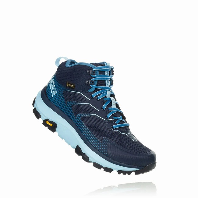 Hoka One One SKY TOA GORE-TEX Women\'s Hiking Shoes Navy | US-85421